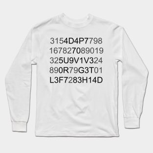 Adapt To Survive Encoded Decode Adapt Or Die Long Sleeve T-Shirt